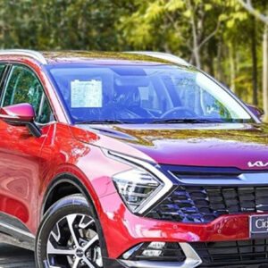 Kia Sportage vista lateral en carretera en Punta Cana